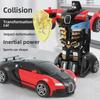 Kids' Transforming Inertia Car Toys - Sports Racing Collision Cars for Boys