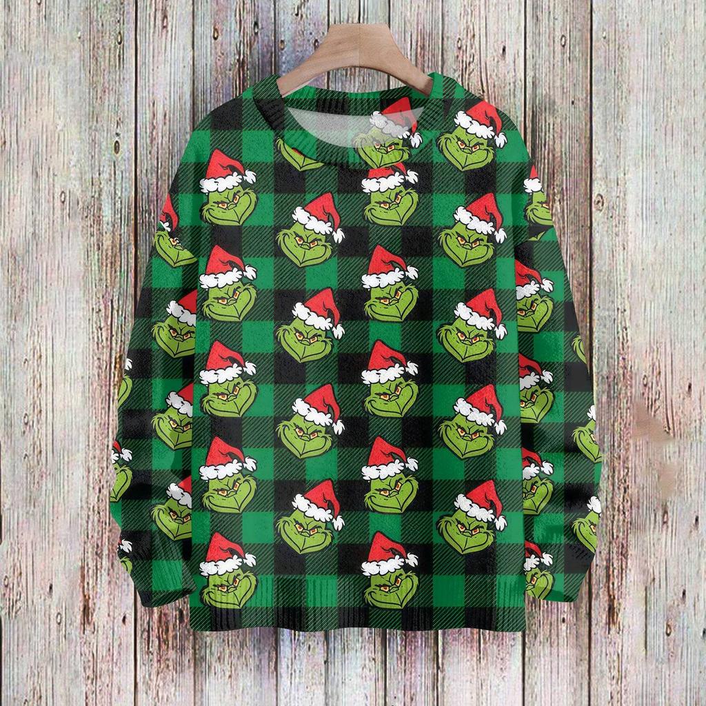 Christmas Sweatshirts For Women Knit Sweater Cute Shirt Fall Crewneck Pullover Tops
