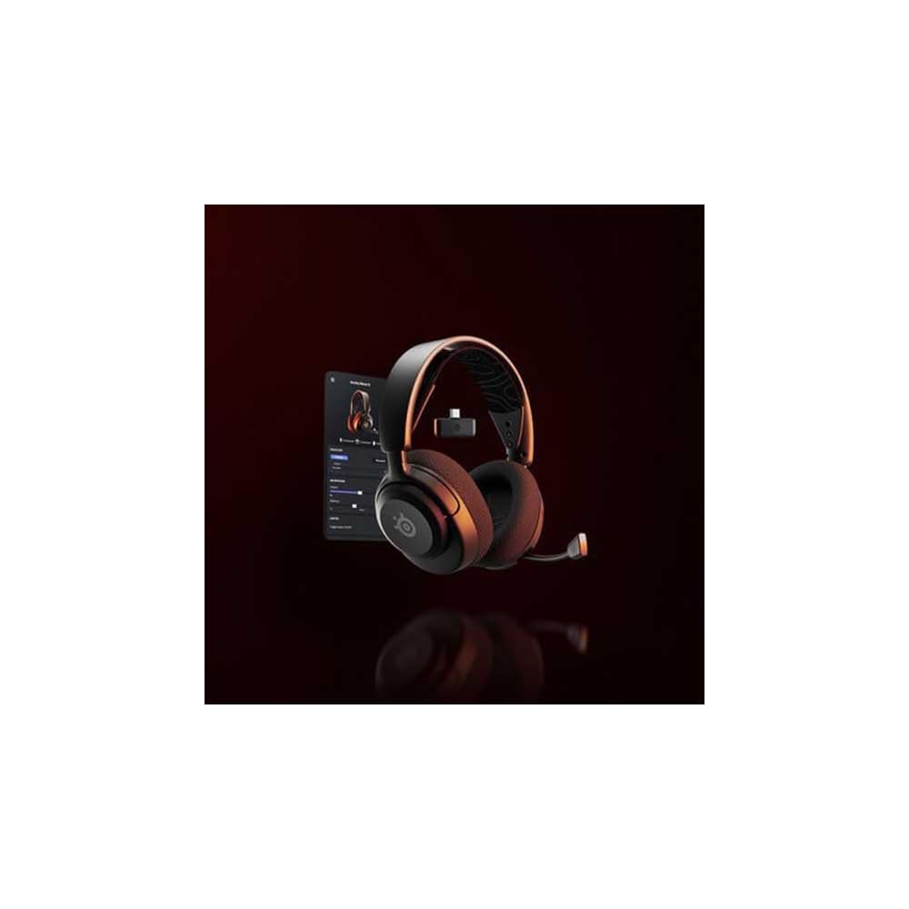 Беспроводная игровая гарнитура SteelSeries Arctis Nova 5 Легкая 60-часовое время работы от аккумулятора Совместима с Switch PC PS5 PS4 Черный