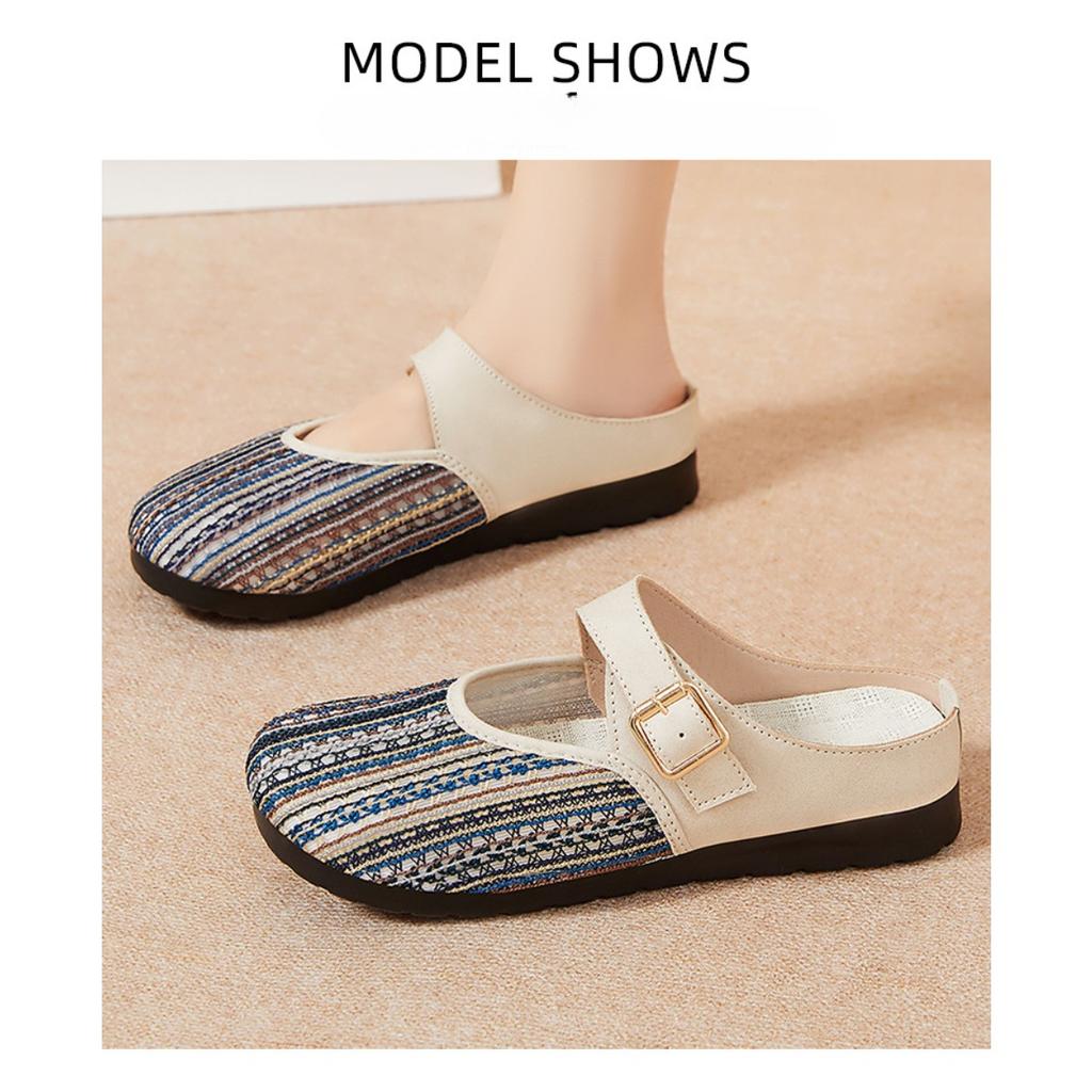 Женская обувь с мягкой подошвой, противоскользящая, износостойкая, полускользящая, дышащая сетчатая поверхность для ношения сандалий, модная повседневная обувь