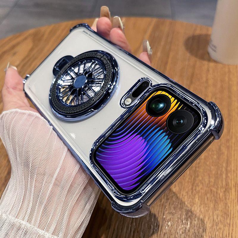 Для Xiaomi 17 Pro Max 15T PRO 14TPro 13T Pro Чехол Новый Стильный Держатель-Гироскоп Чехол с Четырьмя Углами Против Падения Ударопрочный Чехол-Подставка