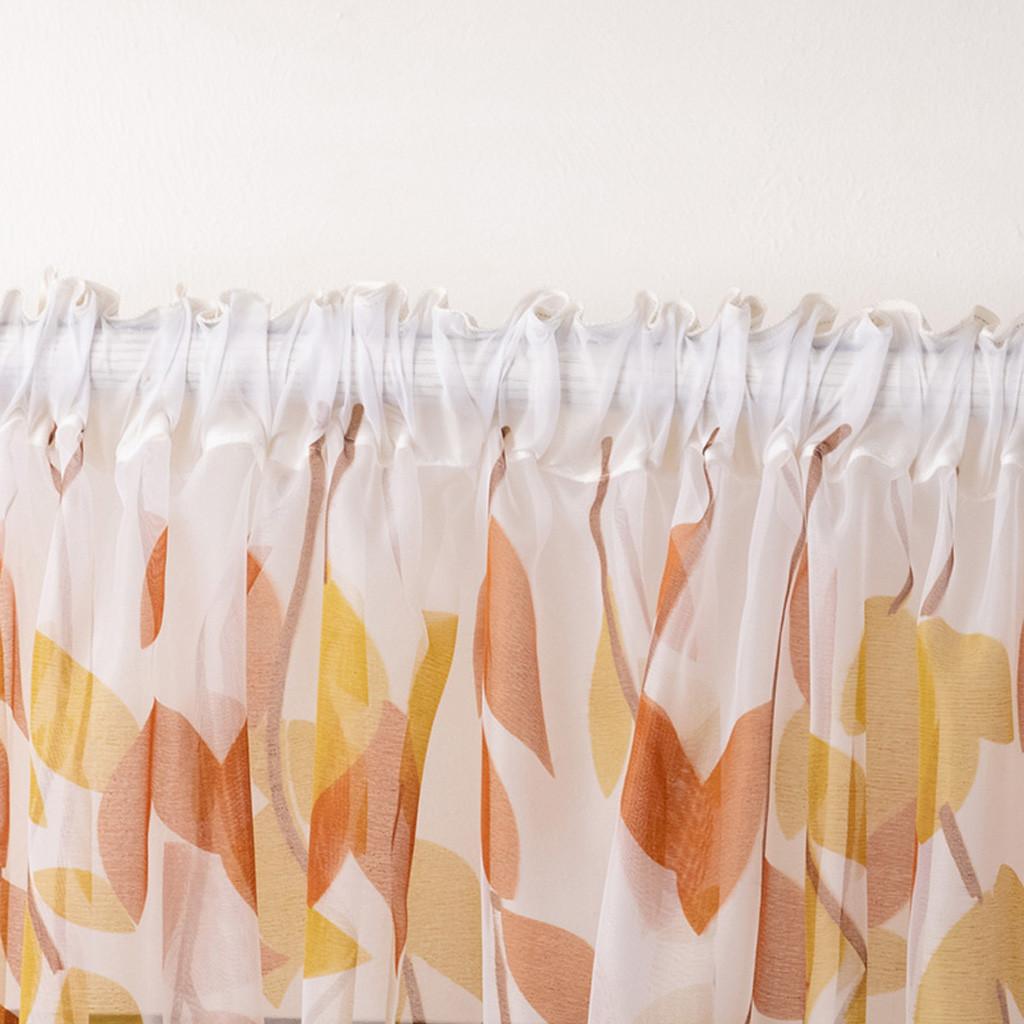 (Семидневный)Листья прозрачные занавески Тюль Обработка окон вуаль драпировка балдахин 1 панель ткань