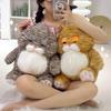 Cartoon Simulation Silly Cat Pattern Cat Plush Toy Doll Cute Home Decoration Children Play Dolls Dolls Comfort Holiday Gifts