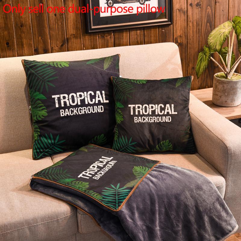 Зимняя коралловая бархатная подушка, подушка двойного назначения, переменное одеяло, домашний диван, подушка, автомобиль, теплый артефакт