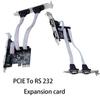 Expansion Serial Card PCI-E To RS232 Serial Card+parallel Card PCI-E Riser Card PCI-E Expansion Card for Desktop AX99100 Chip PCIE To Serial Port