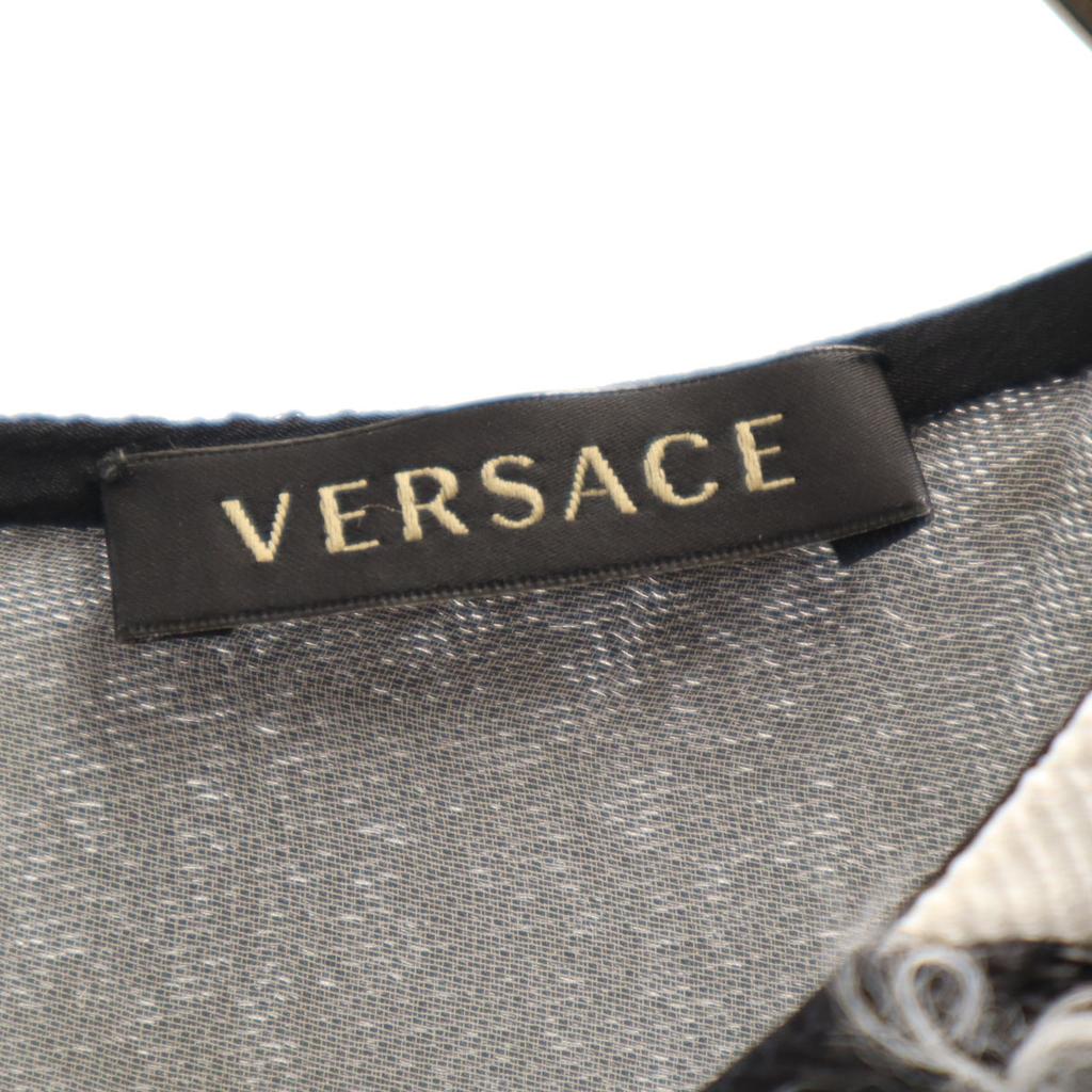 Versace Made In Italy Short Sleeve Cut 36 Black Women Used