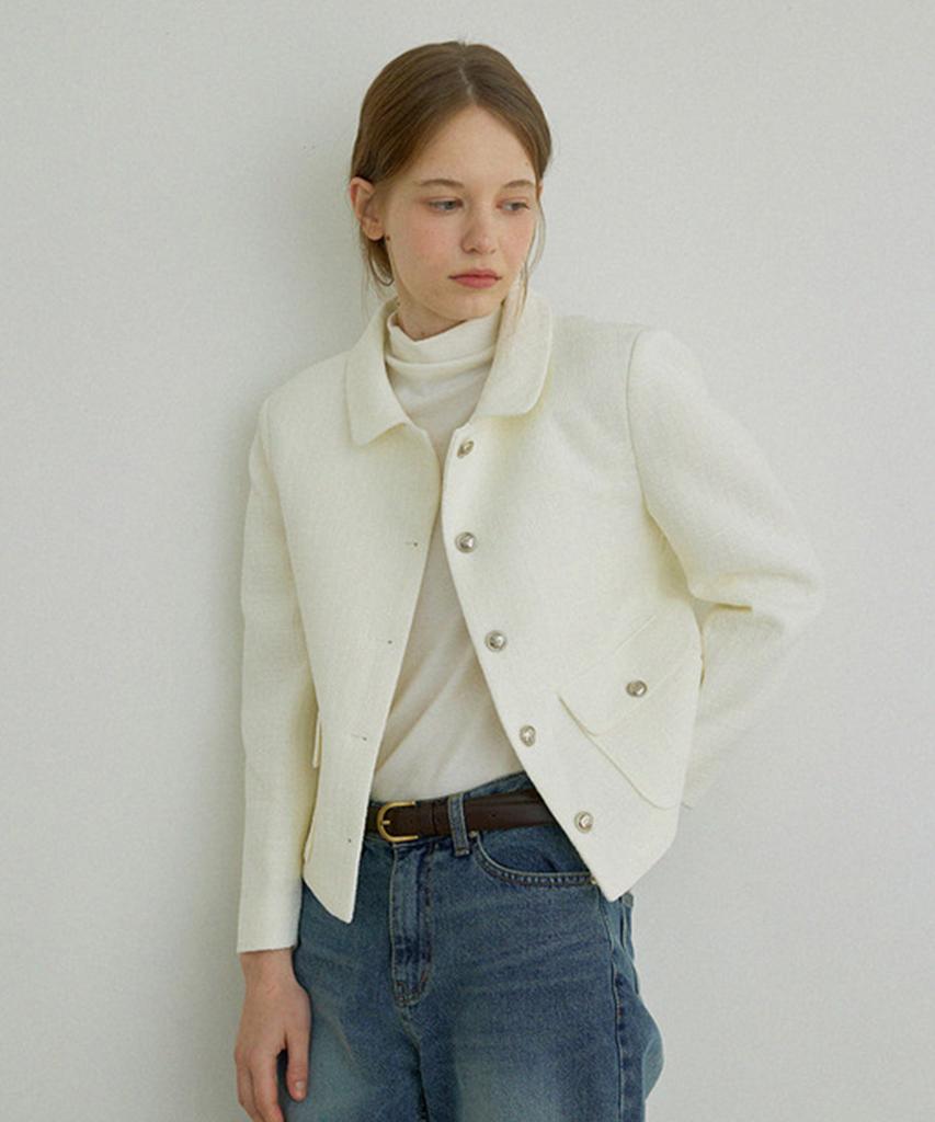 Asif Perry Tweed Jacket (Ivory)