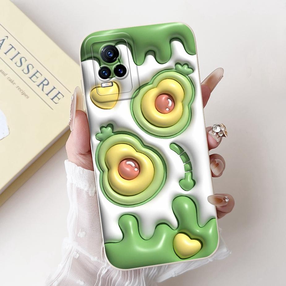 For Vivo V21e 4G Case V2061 Luxury Candy Painted Cover Soft Silicone Phone Case For Vivo V21 V 21 VivoV21 e Fundas 6.44'' Bumper