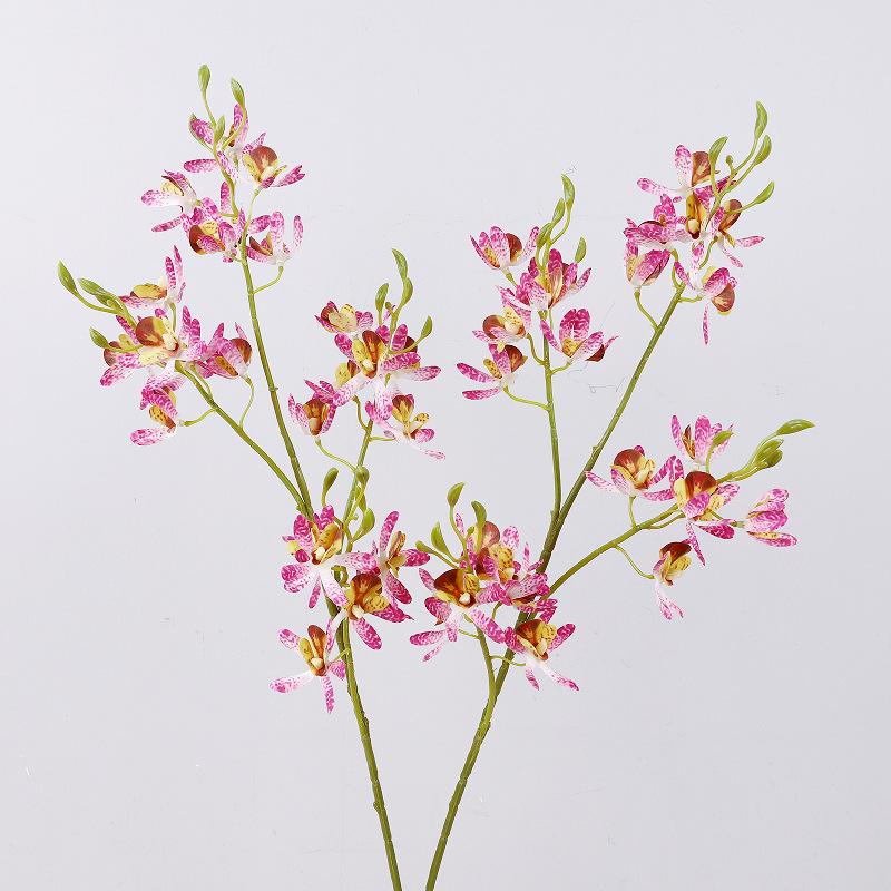 Simulated mid-branch Wandai orchid 4-pronged mini cymbidium simulated flower
