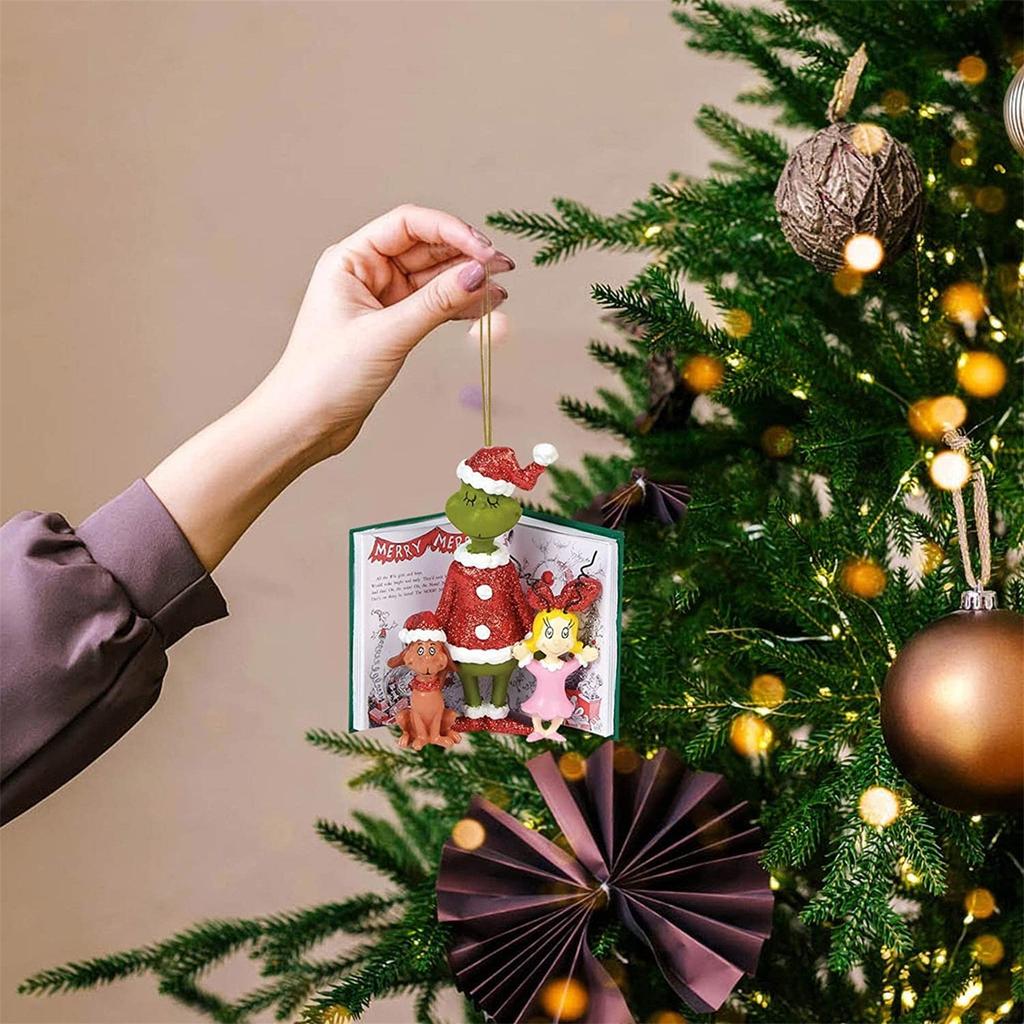 Украшения для рождественской елки, акриловые подвесные украшения для рождественской елки, домашний автомобиль, рюкзак, подвеска, подарок для детей