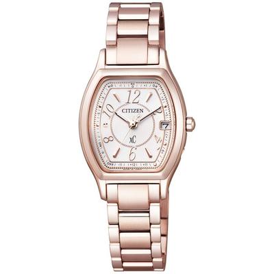 [Citizen] CITIZEN xC Crosssea ES9354-69A Женские часы Eco-Drive Радиоуправляемые Часы Линия Titania Серия Happy Flight Розовый Цвет Сакуры, Белый Циферблат