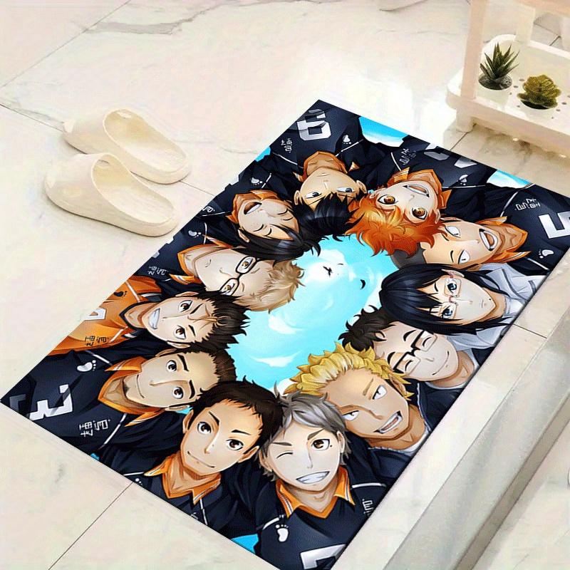 1 шт. Haikyu!! Ковер с рисунком, противоскользящий, не линяющий, устойчивый к пятнам