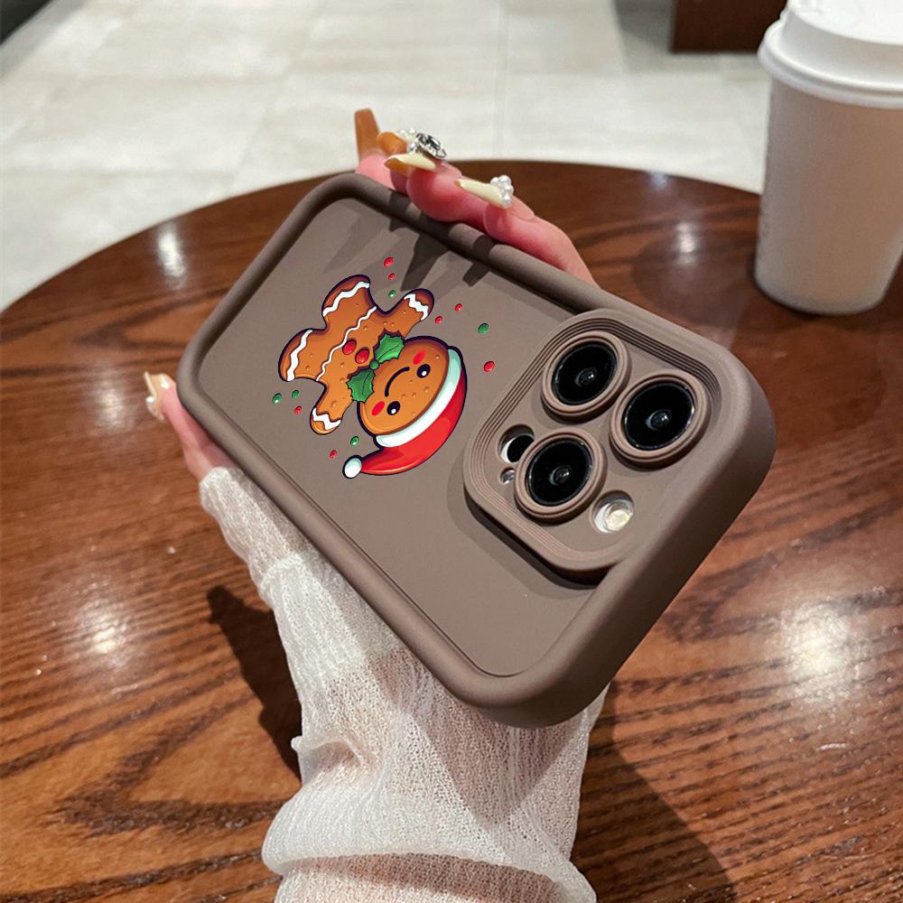 N102 Счастливого Рождества, Нового года, мягкие чехлы для телефонов с ангельскими глазками для iPhone 16, 15, 14, 13, 11, Pro Max, 8, 7, 6s Plus, 12 mini, XR, XS Max, SE, противоударный чехол