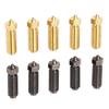 10Pcs 3D Printer Nozzles Hotend Replacement Nozzle Kit 0.4mm Brass and Hardened Steel for Kobra 3