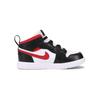 Air Jordan 1 Mid ALT TD Black Gym Red Baby Sneakers White AR6352-122