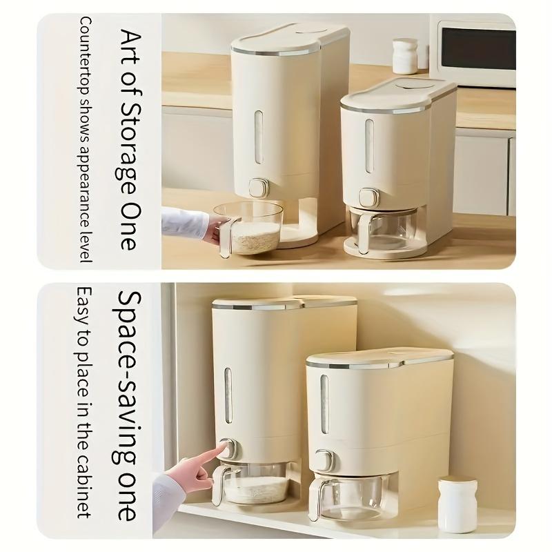 Незаряженный контейнер для хранения сухих продуктов для кухонной кладовой, влагостойкий и защищенный от насекомых контейнер для хранения соевой муки