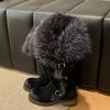 Shoe Utopia 2025 Зимние Русские Высокие Пакл Толстый Флис Модные Теплые Снегоступы