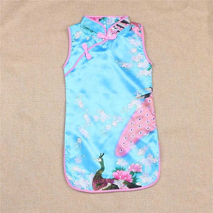 Летние детские костюмы Cheongsam Детские костюмы в китайском стиле