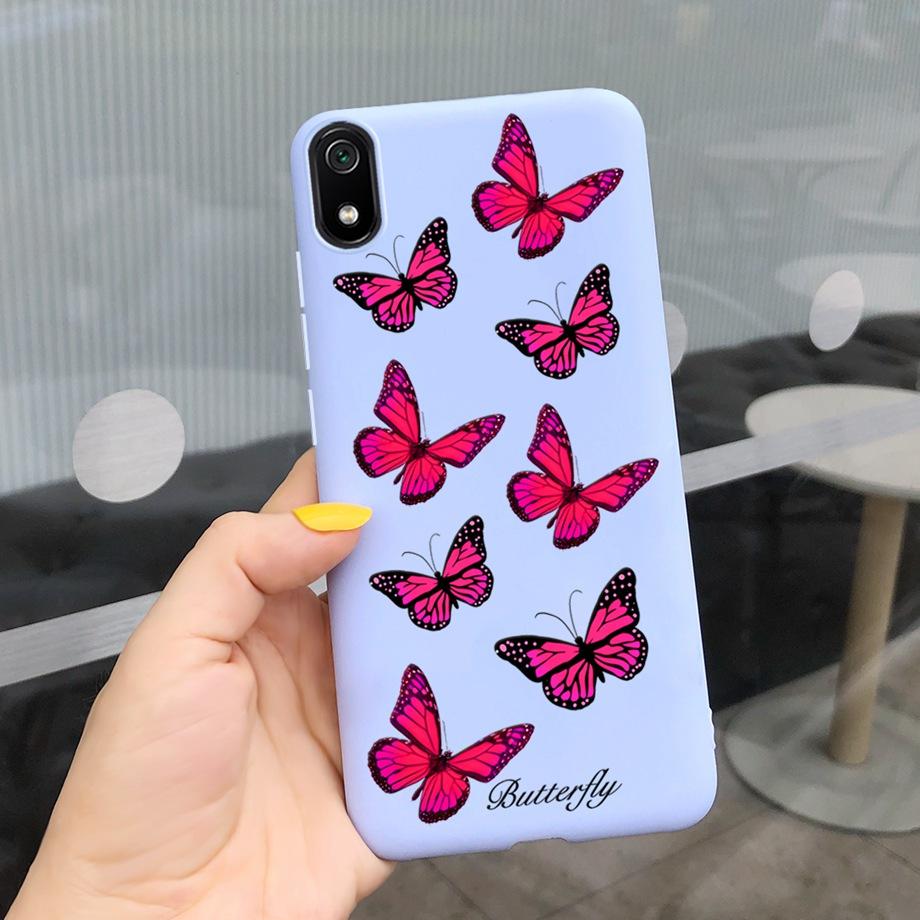 For Xiaomi Redmi Note 7 Case Redmi 7 7A Soft Silicoen Love Heart Flowers Back Cover Phone Case On Redmi 7A Note7 Redmi7 Bumper