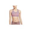 Swoosh Futura Умеренная поддержка Буквенный принт Цельный спортивный бюстгальтер Женский спортивный бюстгальтер Розовый BV3644-531