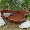 With Ramp Reptile Water Bowl Portable Turtle Feeding Dish Turtle Bearded Dragon Gecko