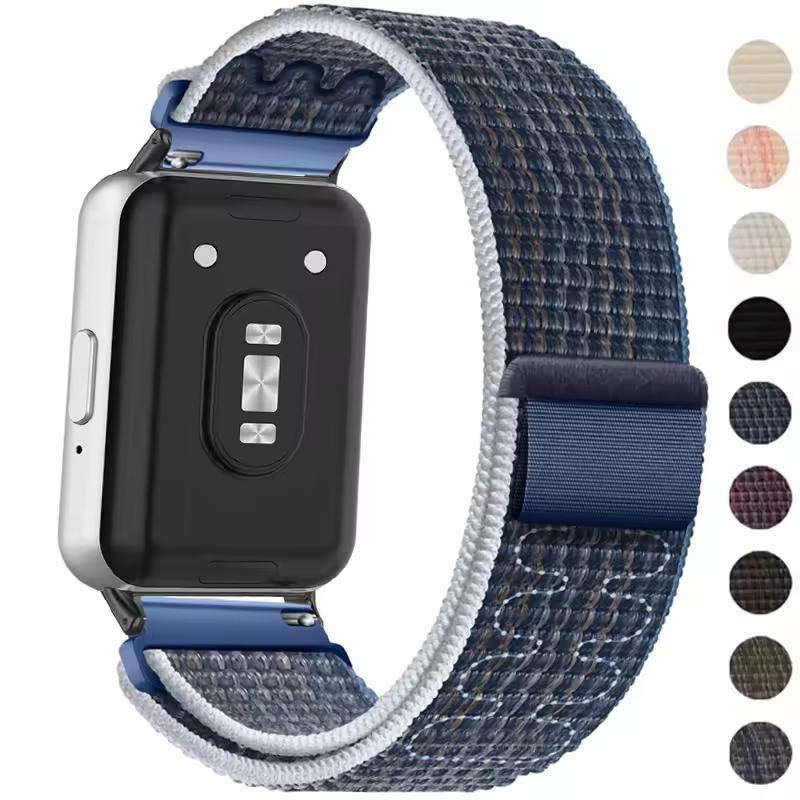 Спортивная нейлоновая петля для ремешка Samsung Galaxy Fit3 Аксессуары Дышащая Регулируемая Замена ремешка браслета для galaxy fit3band