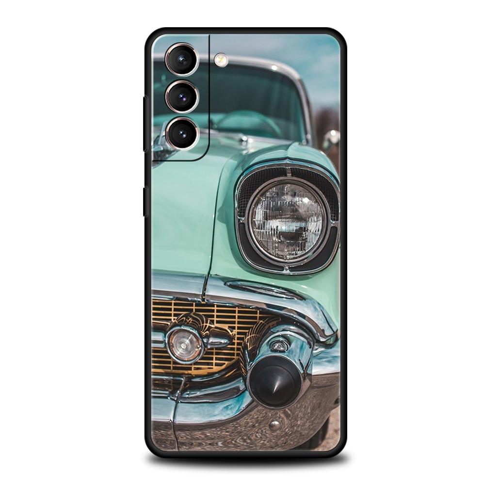 Классический Винтажный Старый Ретро Автомобиль Чехол для Телефона Для Samsung Galaxy S24 S23 S22 S20 Ultra S21 FE 5G S10 S9 Plus S10E S8 Мягкий Чехол