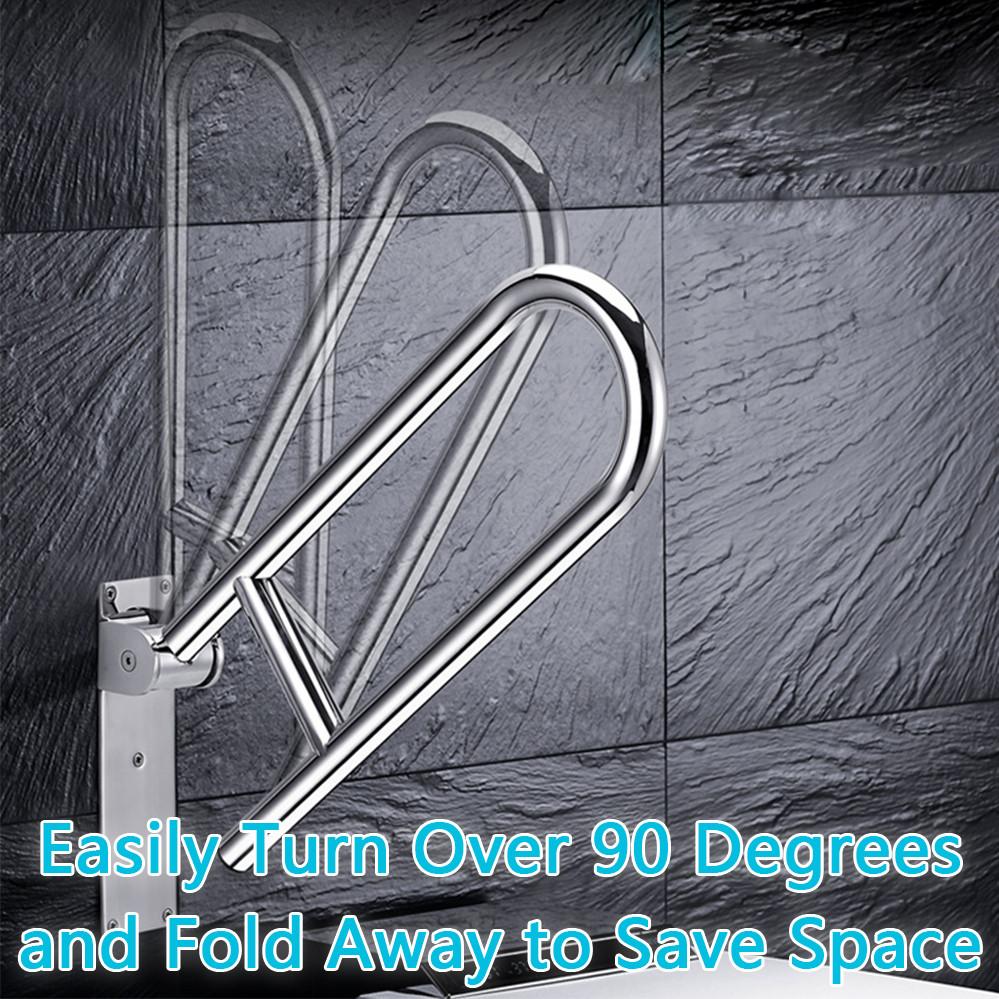 304 Туалет Ванная Складной Поручень для Инвалидов U-образная Ручка Поручень из Нержавеющей Стали Безопасность Пожилых