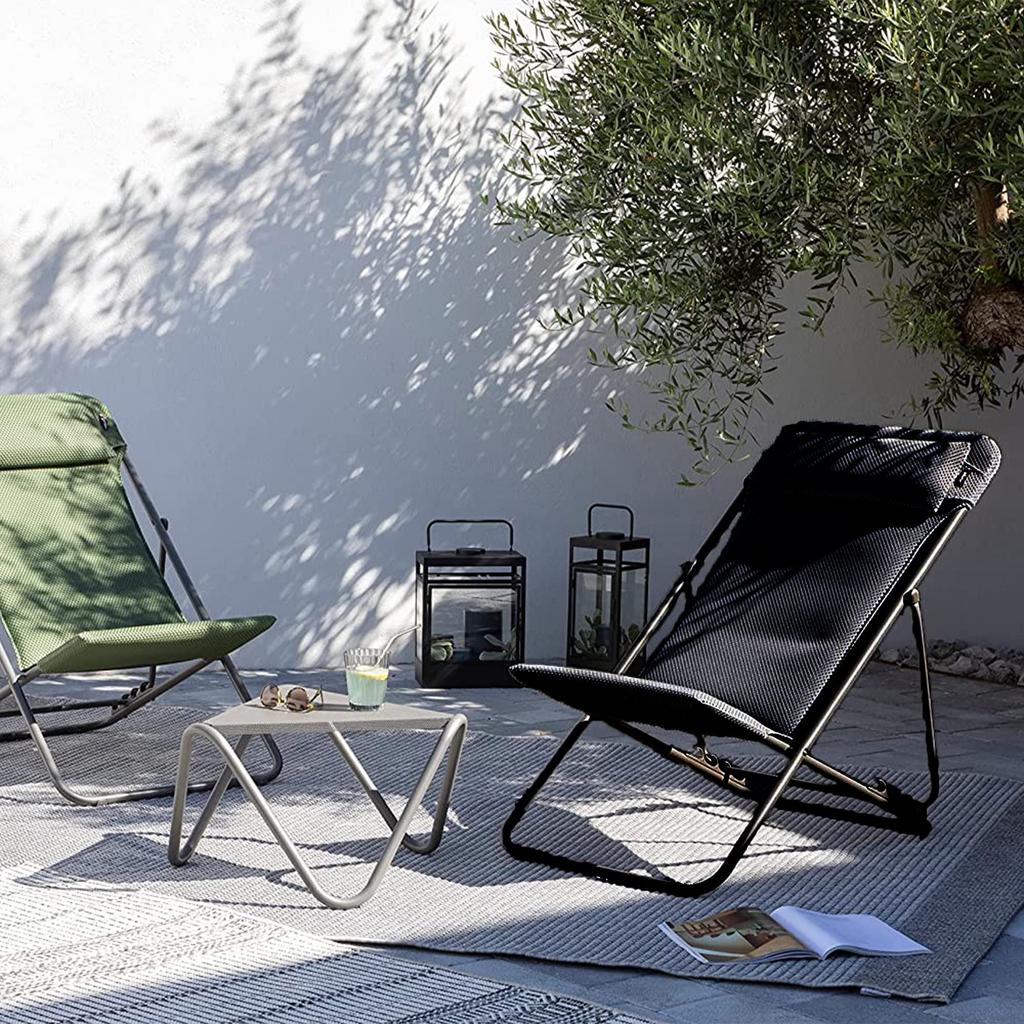 Lafuma Chair MAXI DGY LFM5175 8902 Made In France Outdoor 5 Year Warranty Folding TRANSAT+BEC