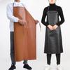 Men's Waterproof & Oil-Proof Leather Apron - Durable, Wear-Resistant, Long-Style for Cooking & Household Tasks
