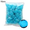 50Pcs Cobblestone Irregular Shape Eco-friendly Aquarium Decor Luminous Craft Glow Pebbles for Potting