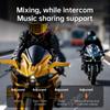 Motorgo Q68-MAX Long Range 500m Motorcycle Intercom with Music Sharing, Dual Bluetooth, TFT Screen, FM Radio, IP56 Waterproof