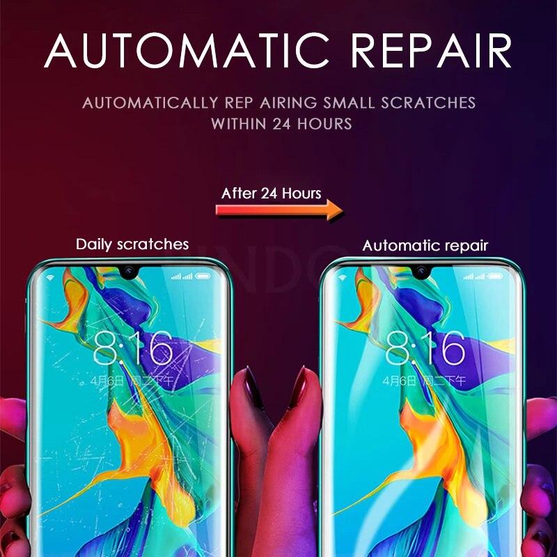3PCS Protective Film On The For Huawei P8 P9 P10 P20 Lite Screen Protector For Huawei P20 Pro P9 P10 Plus Hydrogel Film Case