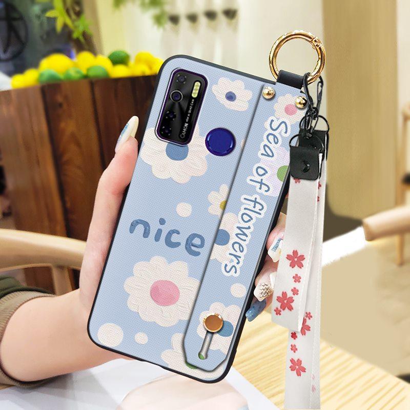 Durable Back Cover Phone Case For Tecno Camon15/15Air/16S/KD7H/CD6/CD7/Spark5/5Pro Dirt-resistant Kickstand Oil Painting