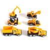 Children Educational Toys Simulation Sliding Alloy Mini Engineering Car Excavator Bulldozer Roller Dumper Boy Birthday Gift