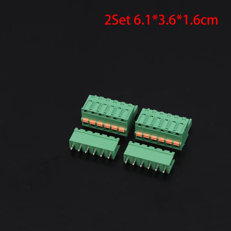 Spring Type Terminal Block 2Edgkd-5.08Mm Plug-In Terminal Block Copper Core Male And Female Terminals