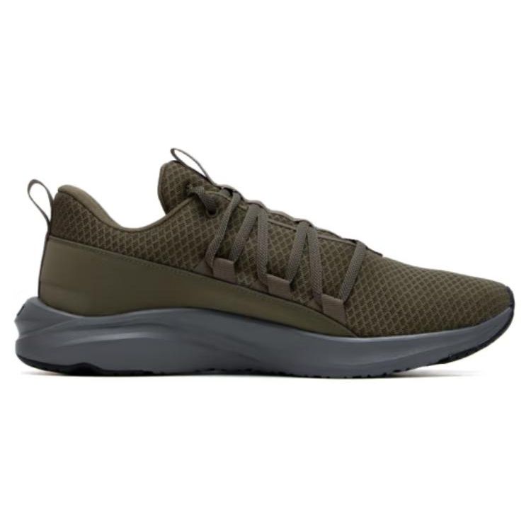 Puma Мужские Зеленые Черные Мягкие Низкие Беговые Кроссовки 377671-13