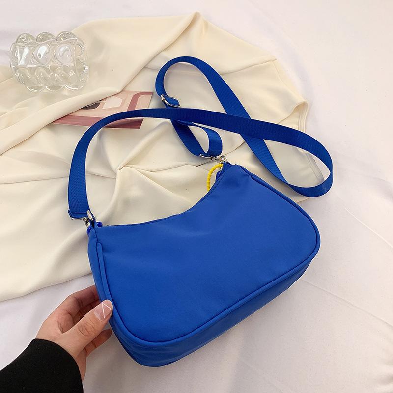2025 новая нейлоновая сумка на плечо с цепочкой, сумка подмышку, модная повседневная маленькая квадратная сумка