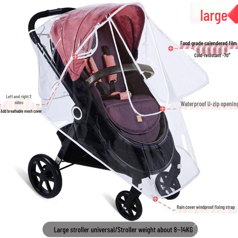 Universal Baby Stroller Rain, Wind, and Dust Cover