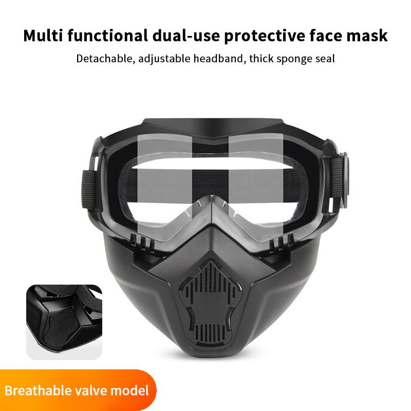1 шт. Регулируемые мотоциклетные очки Пылезащитные очки для мотоцикла Дышащая маска для защиты всего лица для мотоцикла, внедорожного мотоцикла, мотокросса