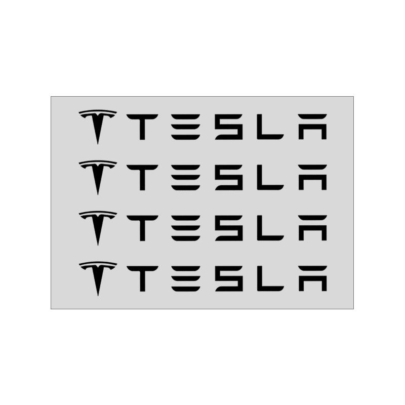 4Pc Car Door Handle 3D Stickers Tire Rear View Mirror Decals Styling For Tesla Model S Model X Model Y Cybertruck Model 3 Model Y