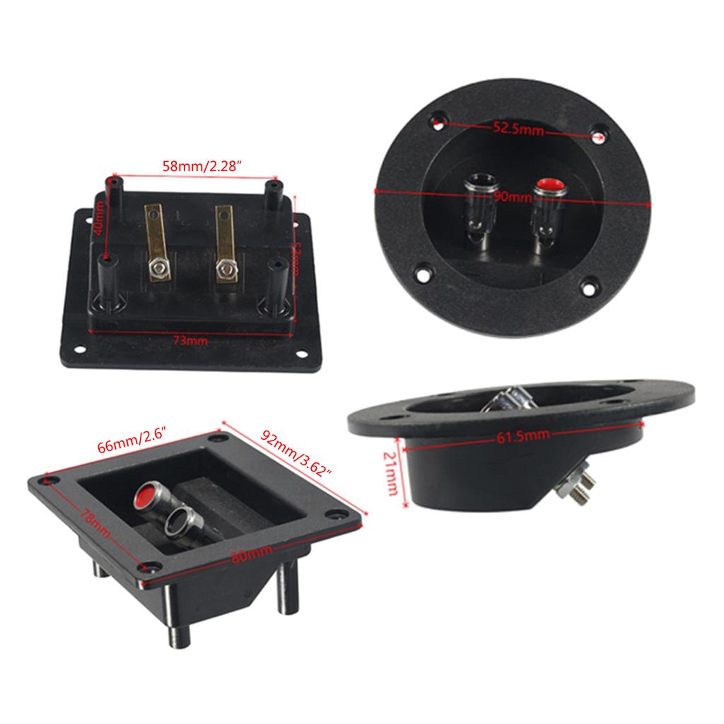 Клеммная коробка Квадратная/круглая клеммная колодка Кабельный разъем Акустические компоненты для автомобильных аксессуаров