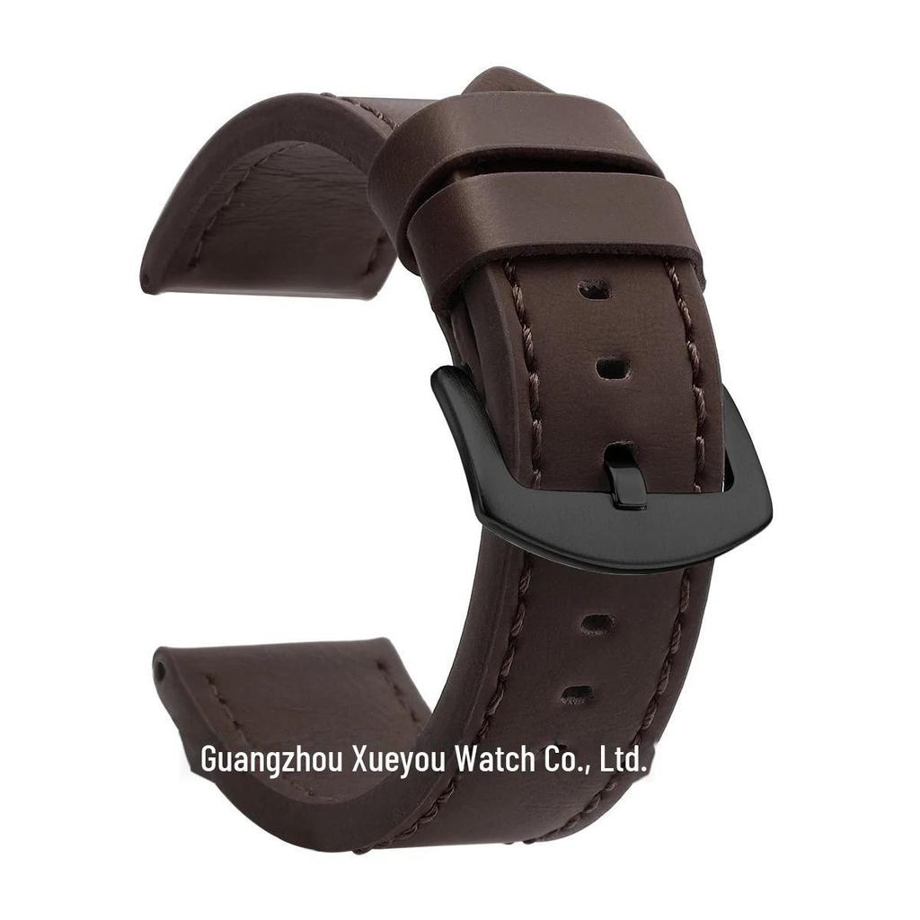 Genuine Leather Watch Strap - Universal Fit, Quality Assurance, Available In 18mm, 20mm, 22mm, and 24mm Sizes