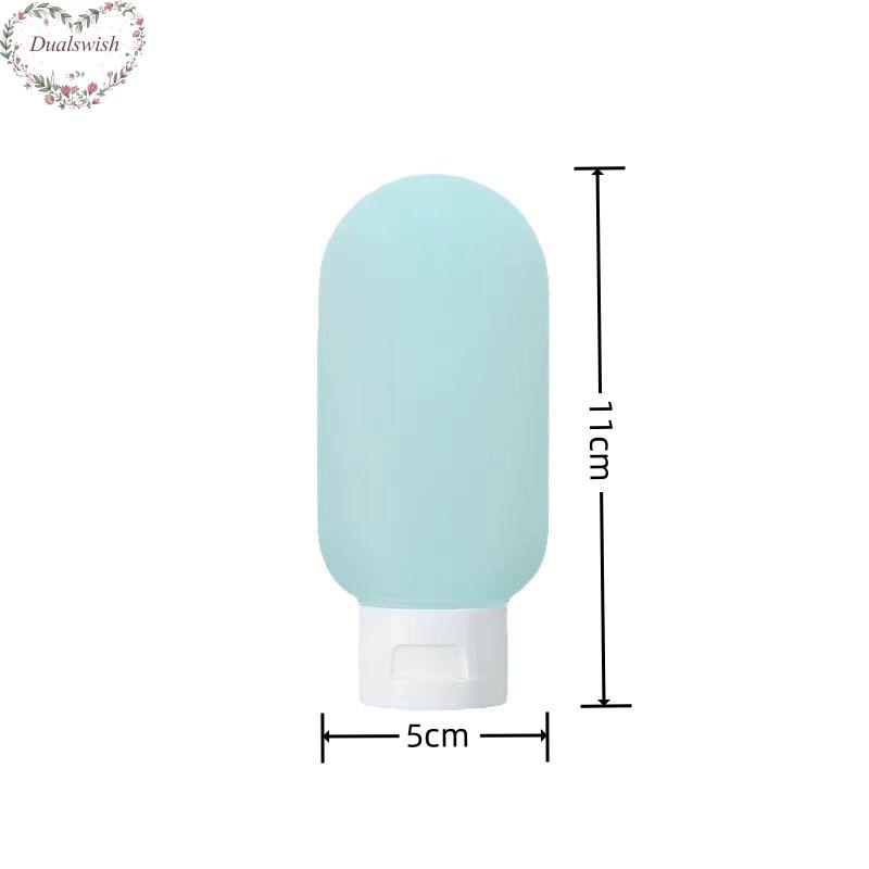 3 шт./набор Косметический флакон-дозатор 60 мл Контейнер с дозатором-трубочкой Портативный дорожный флакон для шампуня Флакон с крышкой-флип для лосьона