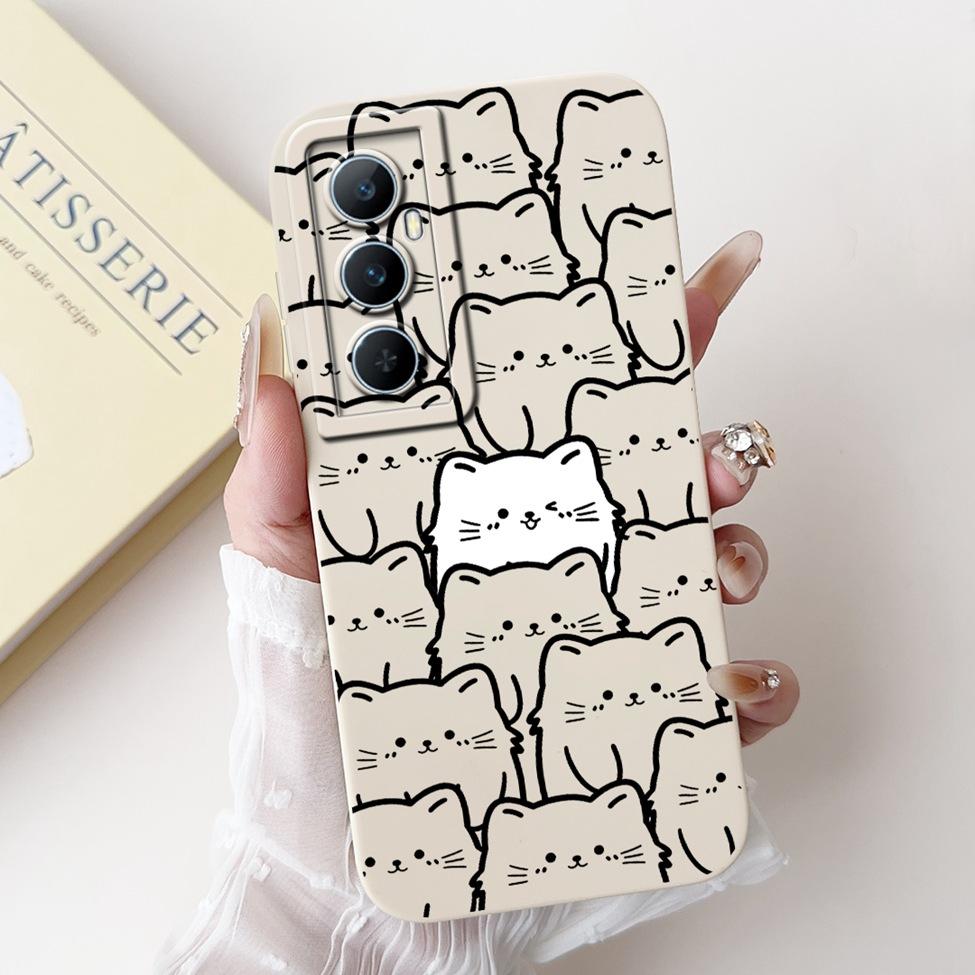 Funda For Realme C65 RMX3910 Back Cover For Realme C65 4G Case Shockproof Luxury Flowers Cute Cartoon Cool Silicone Bumper Coque