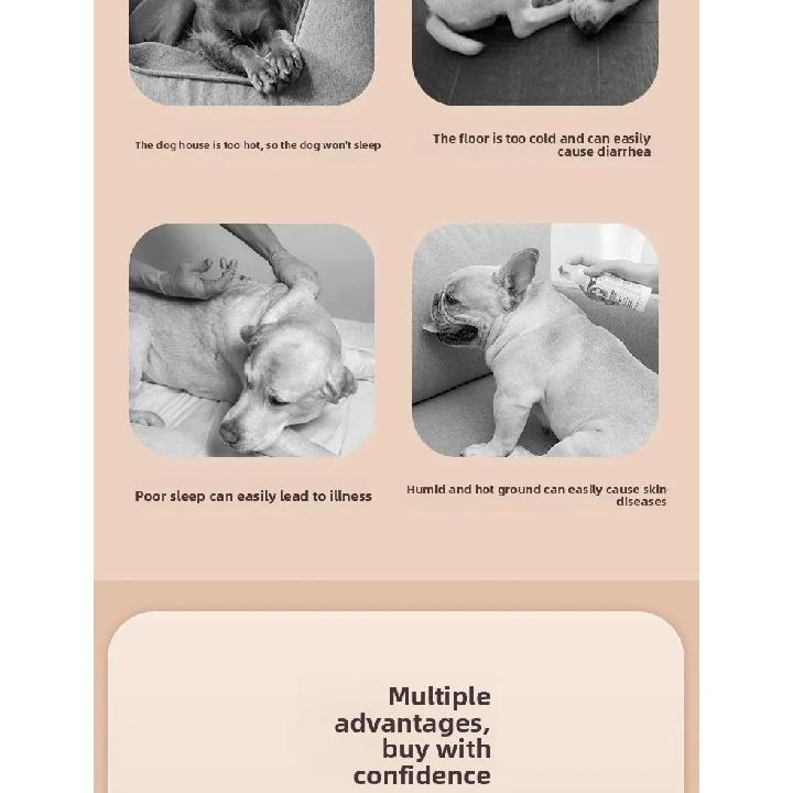Sleeping Dog Mat Winter Warm Removable Washable Kennel Mattress Pet Supplies Large Dog Dog Bed