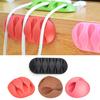 Multipurpose Wire Cord Cable Tidy Holder Drop Clips Organizer Line Fixer Winder Color Random