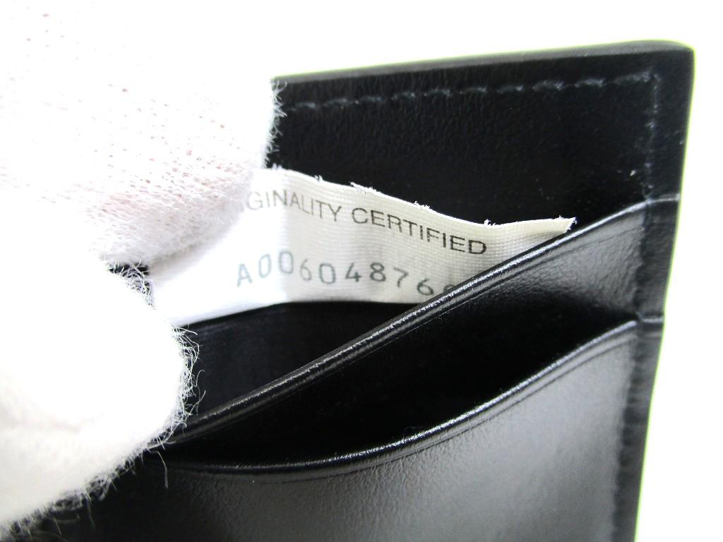 Оригинальный мужской кошелек BOTTEGA VENETA Cassette, черный, из кожи, складной, для купюр #a999 Открытая коробка