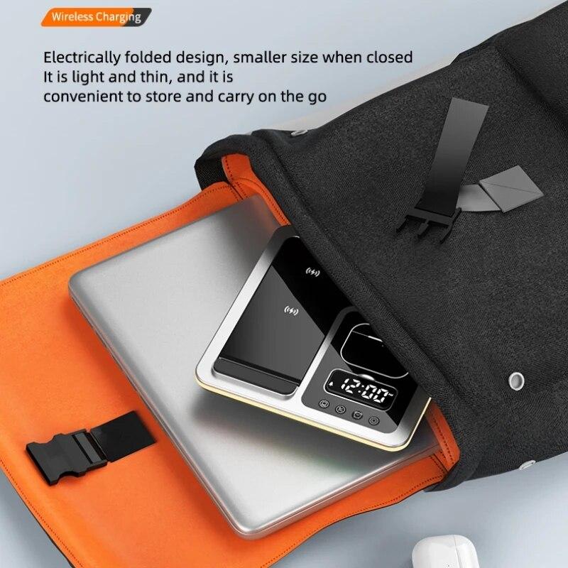 2024 5 In 1 Warm Light Wireless Charger Dock Fast Charging Station for Apple Airpods iWatch iPhone 12 13 14 15 with Alarm Clock