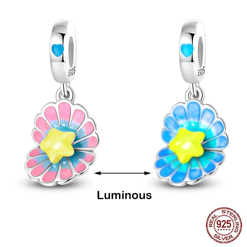 Copper Glow In The Dark Firefly Honeybee Star Charms Beads Fit Qikaola Original Bracelets Fine Diy Jewelry Gift